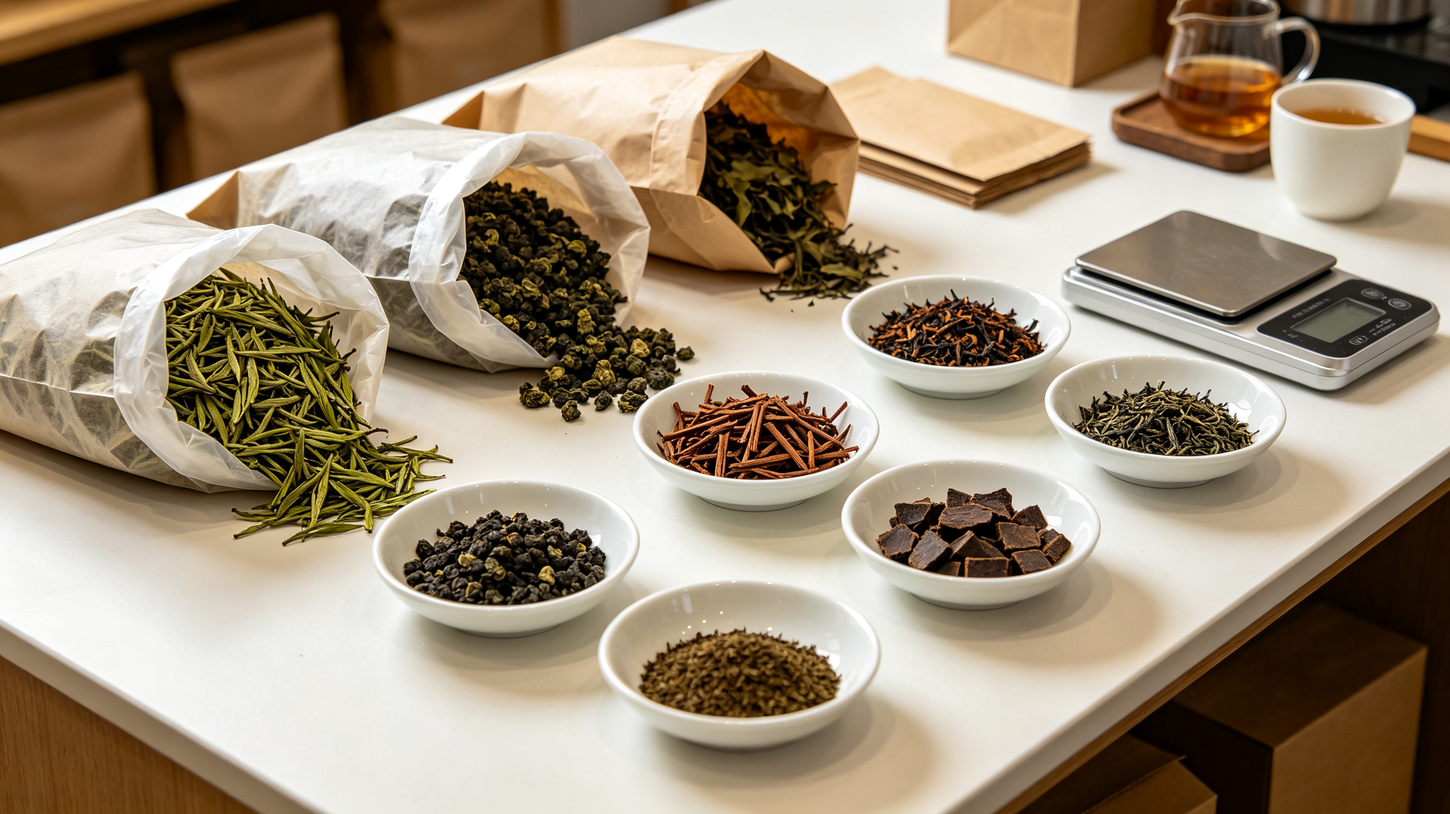 Wholesale loose leaf tea samples for business buyers
